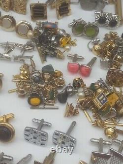 Lot Of 320 Pieces Of Men's Vintage Wearable Jewelry Signed And Unsigned