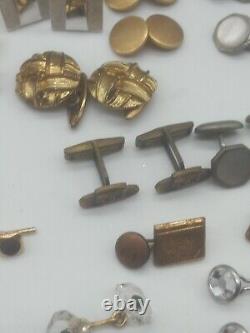 Lot Of 320 Pieces Of Men's Vintage Wearable Jewelry Signed And Unsigned