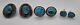 Lot Of 3 Pairs Vintage Native American Sterling Silver & Turquoise Earrings