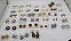 Lot Of 36 Vintage To Now Clip-on Earrings Gold + Silver Tone