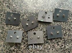 Lot of 7 Pair Vintage Silver Navajo Turquoise Nugget Stud Earrings