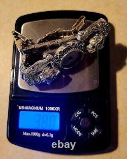 Lot of sterling silver marcasite jewelry vintage