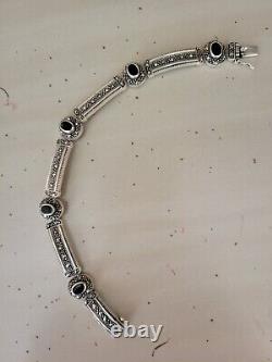 Lot of sterling silver marcasite jewelry vintage