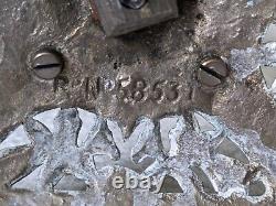 Lovely Pair Antique / Vintage -silver Plated Ceramic Candlesticks -7 1/4 Inch