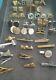 Mens Signed Vtg Lot Of 17 Pair Of Cufflinks And 13 Tie Bars Swank, Hickok, Anson
