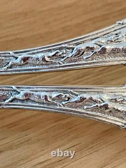 Magnificent Vintage Ornate Pair of Silver Grape Scissors with a Hunting Scene