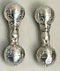 Matching Pair 2 Vintage Tiffany & Co. Sterling Silver Baby Rattle Circus Bears