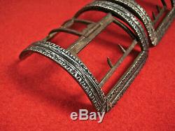 Matching Pair Of Antique Silver, Steel and Brass 18th Century Shoe Buckles