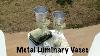 Metal Luminary Vases