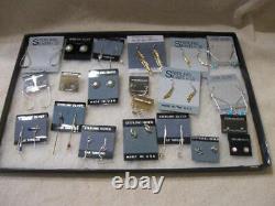 Mixed Resale Lot 21 Pair NOS VTG Sterling Silver Earrings Ear Threads Native +