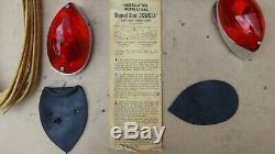 NOS Signal Stat DIRECTIONAL TURN SIGNAL LAMPS Original Vintage Accessory pair