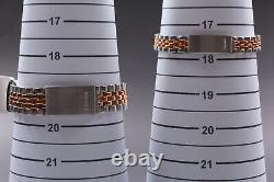 NOS Vintage Vannes Balcon? Pair Watch Quartz MOP Gold Silver Two Tone with Box