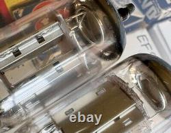 NOS platinum MATCHED PAIR ECC83 NIS PREWAR SILVER SMOOTH PLATES