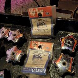 NOS vintage Antique lavatory handle lot 25 PAIRS+ STAINLESS/SILVER 1950's 80's