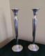 N. S. Co. Vintage Sterling Silver Weighted Candle Sticks Candleholders #963 9 1/4