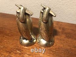 Novelty Souvenir Vintage Owl Pair Salt and Pepper Shaker Lake Tahoe California