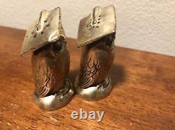 Novelty Souvenir Vintage Owl Pair Salt and Pepper Shaker Lake Tahoe California