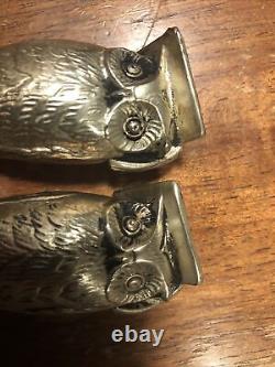 Novelty Souvenir Vintage Owl Pair Salt and Pepper Shaker Lake Tahoe California