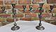 Old Vtg Pair Of Gorham 925 Sterling Silver 11.5 Candelabra Four Section #808-1