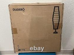 One Pair-IKEA DUDERO Floor Lamps 15621 White/Silver Cool Vintage Retro 54 inches