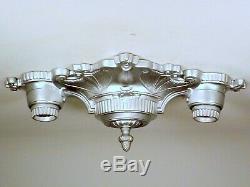 PAIR (2) AVAILABLE Vintage Art Deco Victorian 2 Light Ceiling Fixture RESTORED