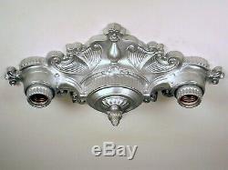 PAIR (2) AVAILABLE Vintage Art Deco Victorian 2 Light Ceiling Fixture RESTORED