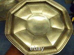 PAIR EAM Vintage Sterling Silver Octagonal Compotes 2164