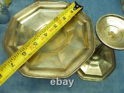 PAIR EAM Vintage Sterling Silver Octagonal Compotes 2164