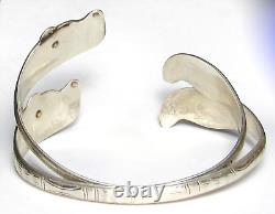 PAIR First Nations Northwest Coast TLINGIT Vintage BEAR Sterling Silver Bracelet