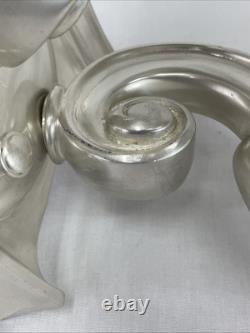 PAIR RESTORED Antique Vtg Wall Sconces Arts & Crafts Art Deco Colonial, Silver