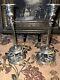 Pair Vintage Regency Baroque Maitland With Lion Paws Smith Silver Candle Holders