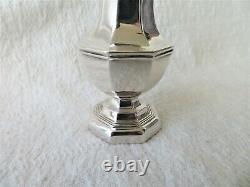 PAIR VINTAGE SOLID SILVER SALT & PEPPER POTS LONDON 1978 A. CHICK & SONS 92gs