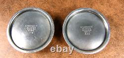 PAIR VNTG MODERNIST A F Rasmussen Solid Sterling Candle Holders Denmark SIGNED