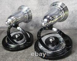 PAIR VTG Lightolier Modern Art Series Machine Age Art Deco Sconces c. 1934