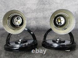 PAIR VTG Lightolier Modern Art Series Machine Age Art Deco Sconces c. 1934