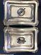 Pair Vintage Jays Oxford Street Silver Plated Covered Dishes London England Two
