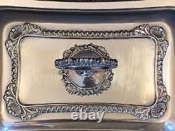 PAIR Vintage Jays Oxford Street Silver Plated Covered Dishes London England TWO
