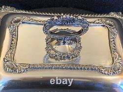 PAIR Vintage Jays Oxford Street Silver Plated Covered Dishes London England TWO