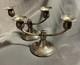 Pair Vintage Sterling Silver Candelabra Two Arm Candlesticks Candle Holder