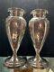 Pair Of Sterling Silver Vases Dominick & Haff 7 1/4 Early 1900s Art Antique Vtg