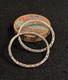 Pair Antique Chinese Sterling Silver Bangle Bracelets With Vintage Chinese Box
