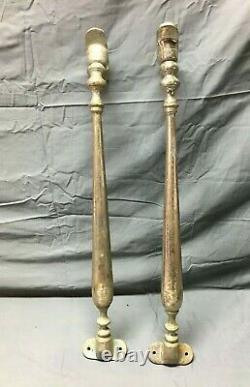 Pair Antique JL MOTT Nickel Brass Marble Sink Wall Support Brackets VTG 572-22B