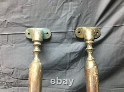 Pair Antique JL MOTT Nickel Brass Marble Sink Wall Support Brackets VTG 572-22B