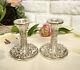 Pair Candle Holder Sterling Silver 925 Vtg 1922 England Continental Wi Broadway