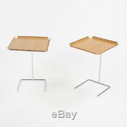 Pair Early 1950s George Nelson & Associates Herman Miller 4950 Tray Side Tables