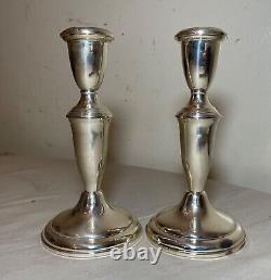 Pair Empire Sterling Silver Candelabra #620 Vintage Sterling Candle Centerpiece