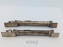 Pair Muzuzot Vintage Judaica Israeli Sterling Silver By Netafim Mezuzah 8 Heavy