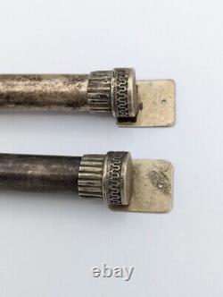 Pair Muzuzot Vintage Judaica Israeli Sterling Silver By Netafim Mezuzah 8 Heavy