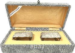 Pair Of Antique Silver 800/1000 Made In Italy Vintage'50