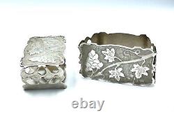 Pair Of Antique Silver 800/1000 Made In Italy Vintage'50